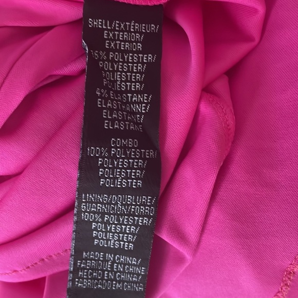 Hailey by Adrianne Papell One Shoulder Pink Dress size 4 - Picture 16 of 16